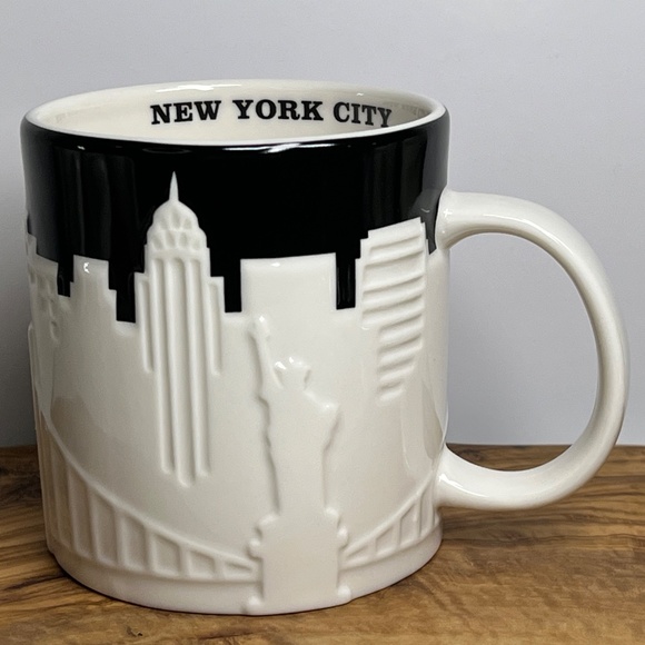 Starbucks New York City Skyline Cab Collector 3D Relief Coffee Mug 2012 16oz - Picture 3 of 11